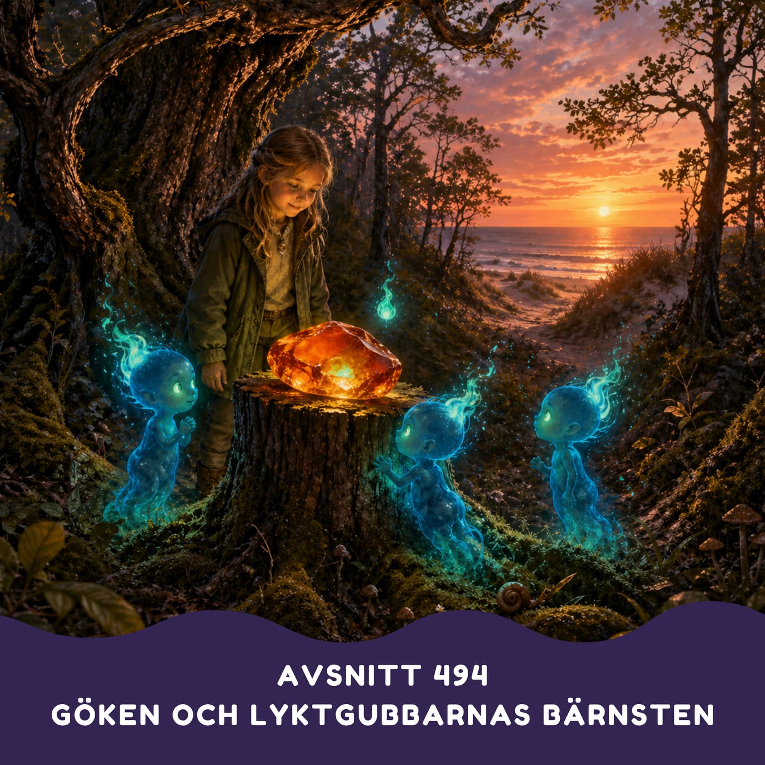 Göken och lyktgubbarnas bärnsten artwork