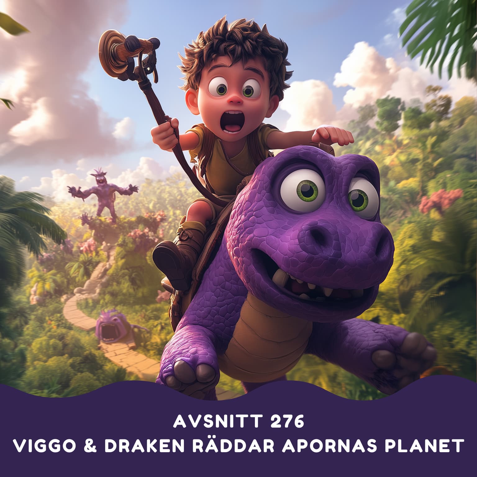 Viggo och draken räddar apornas planet artwork