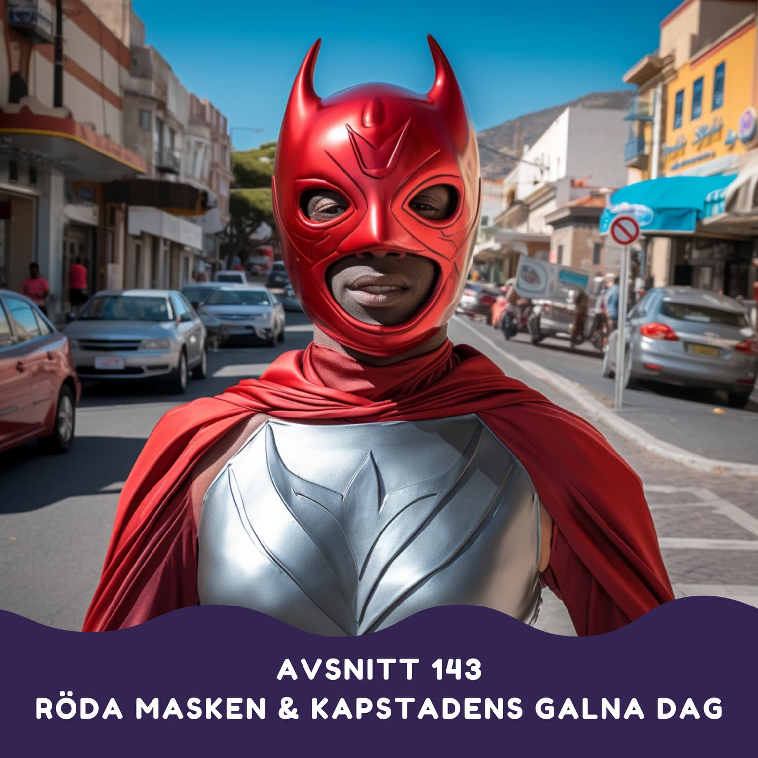 Röda Masken och Kapstadens galna dag artwork