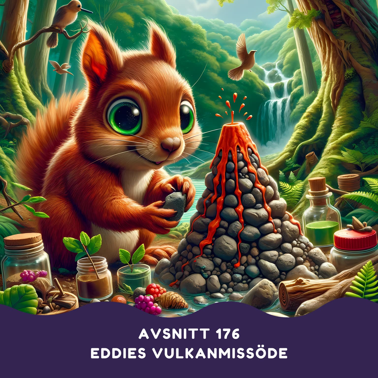 Eddie Ekorrens vulkanmissöde artwork
