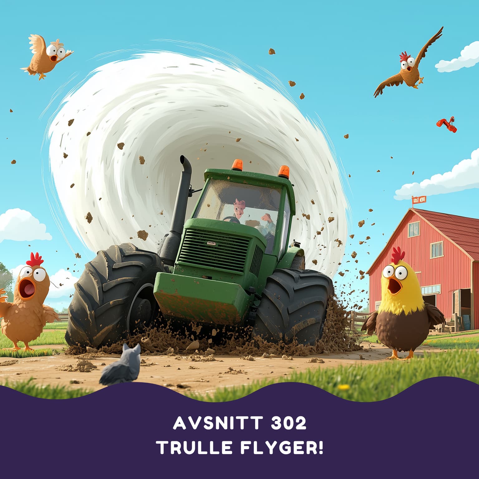 Trulle flyger! artwork