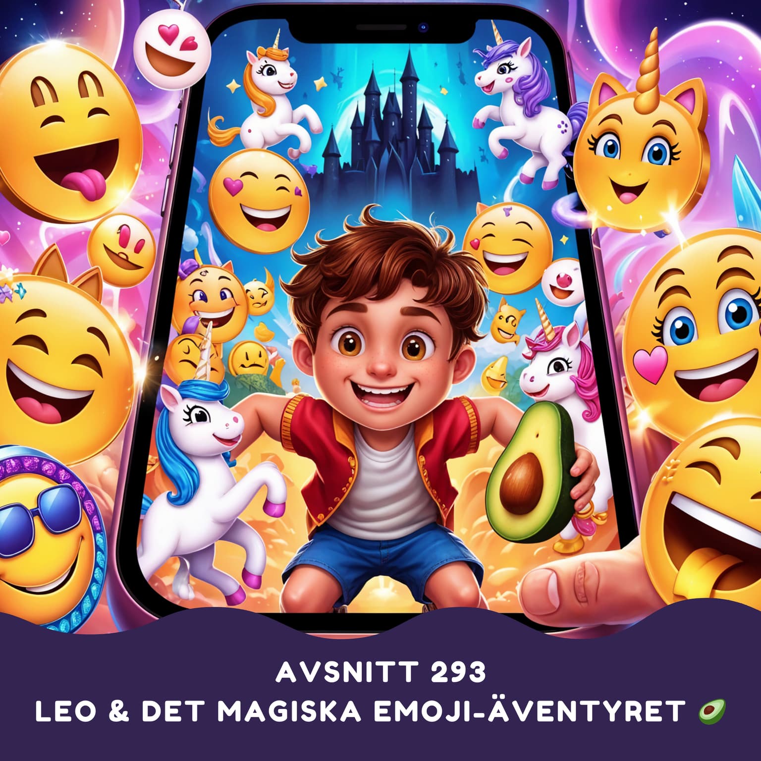 Leo och det magiska emoji-äventyret artwork