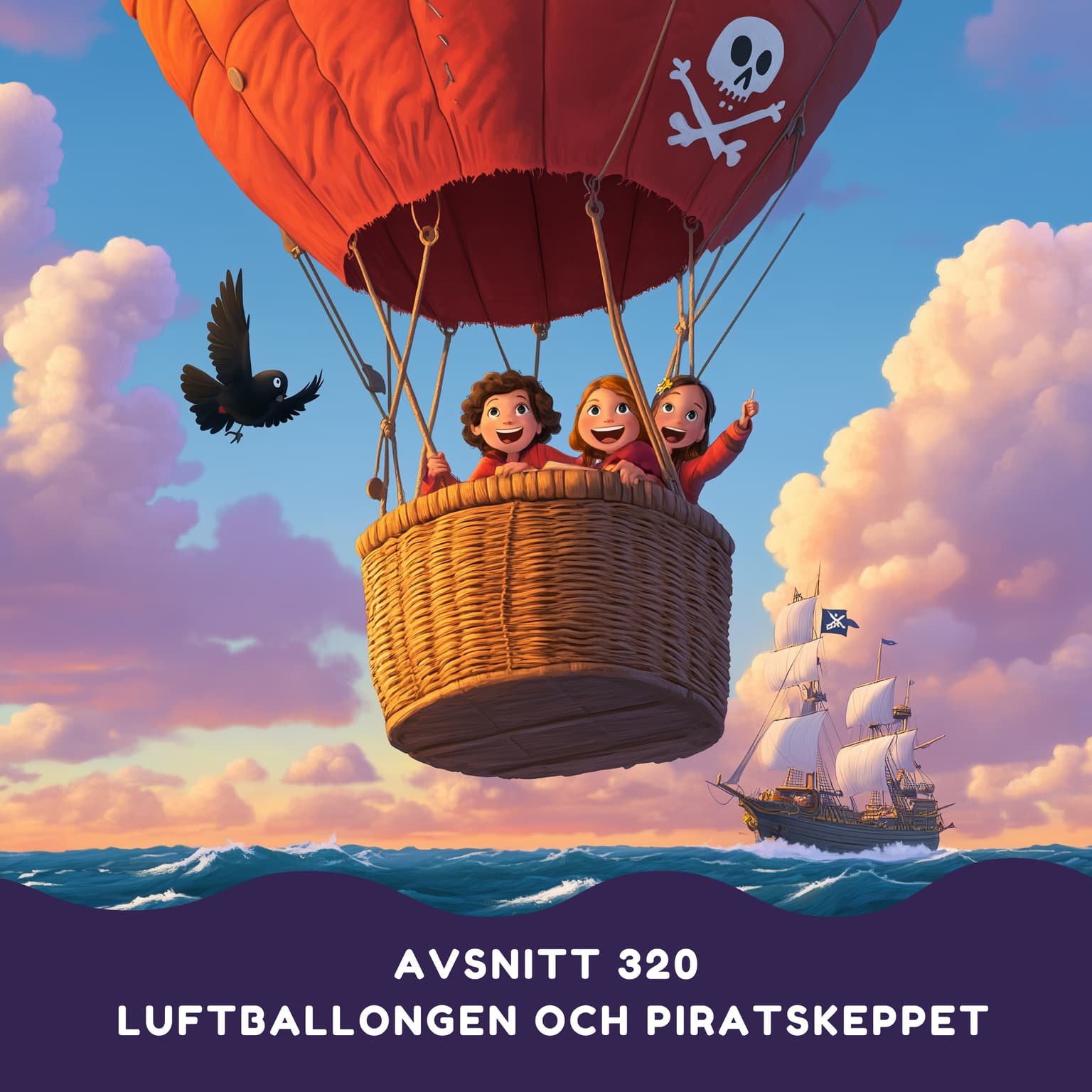 Luftballongen och piratskeppet artwork