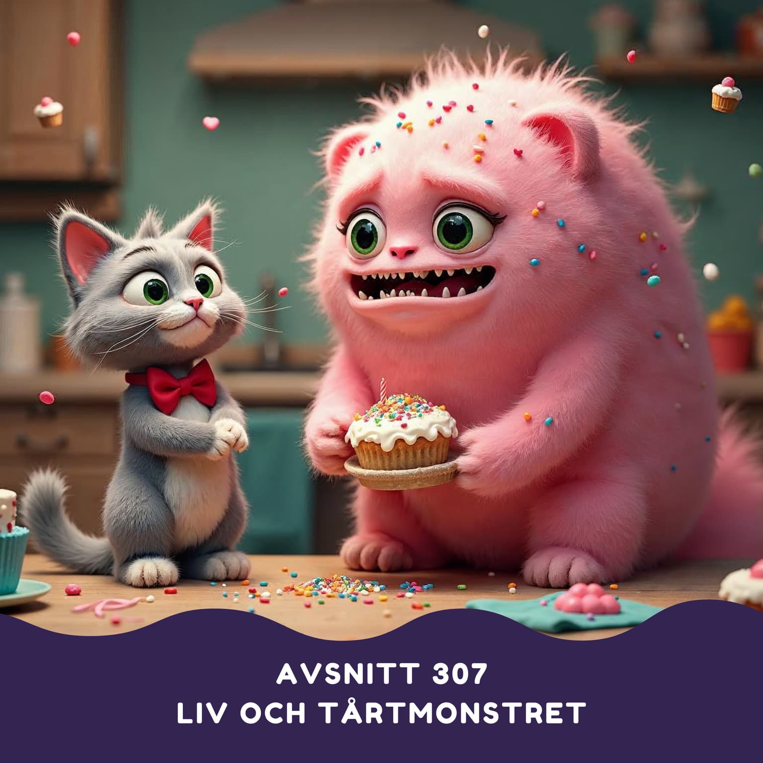 Liv och Tårtmonstret artwork