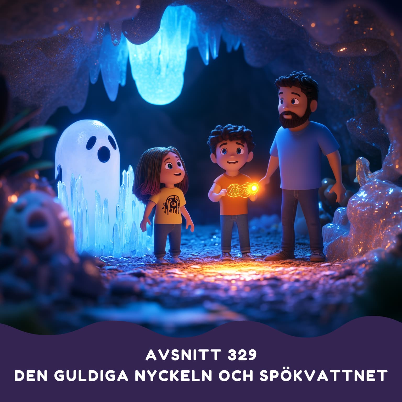 Den guldiga nyckeln och spökvattnet artwork