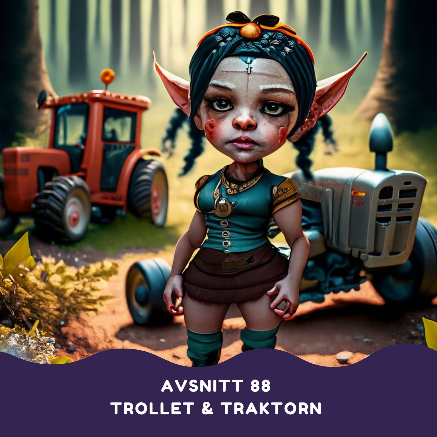Trollet & traktorn artwork