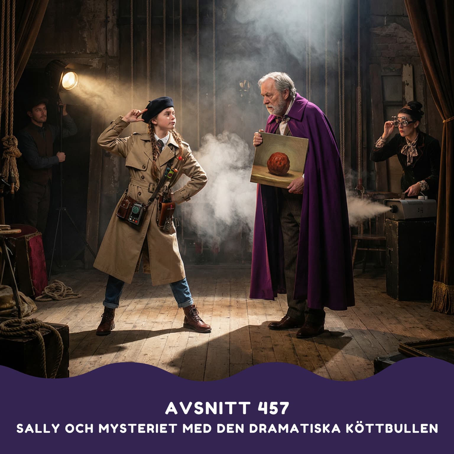 Sally och mysteriet med den dramatiska köttbullen artwork