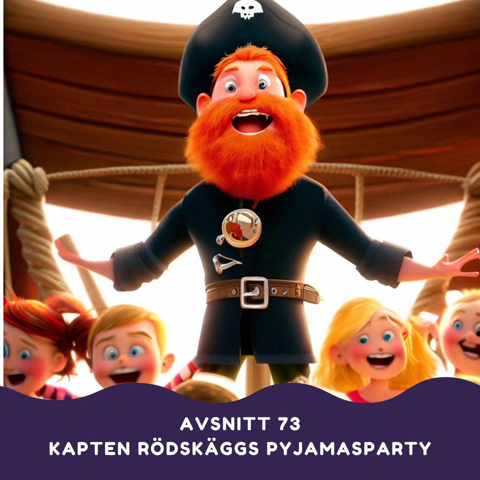 Kapten Rödskäggs pyjamasparty artwork