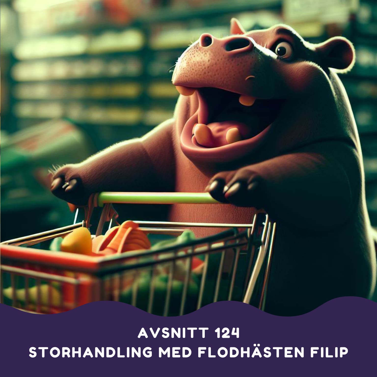 Storhandling med flodhästen Filip artwork