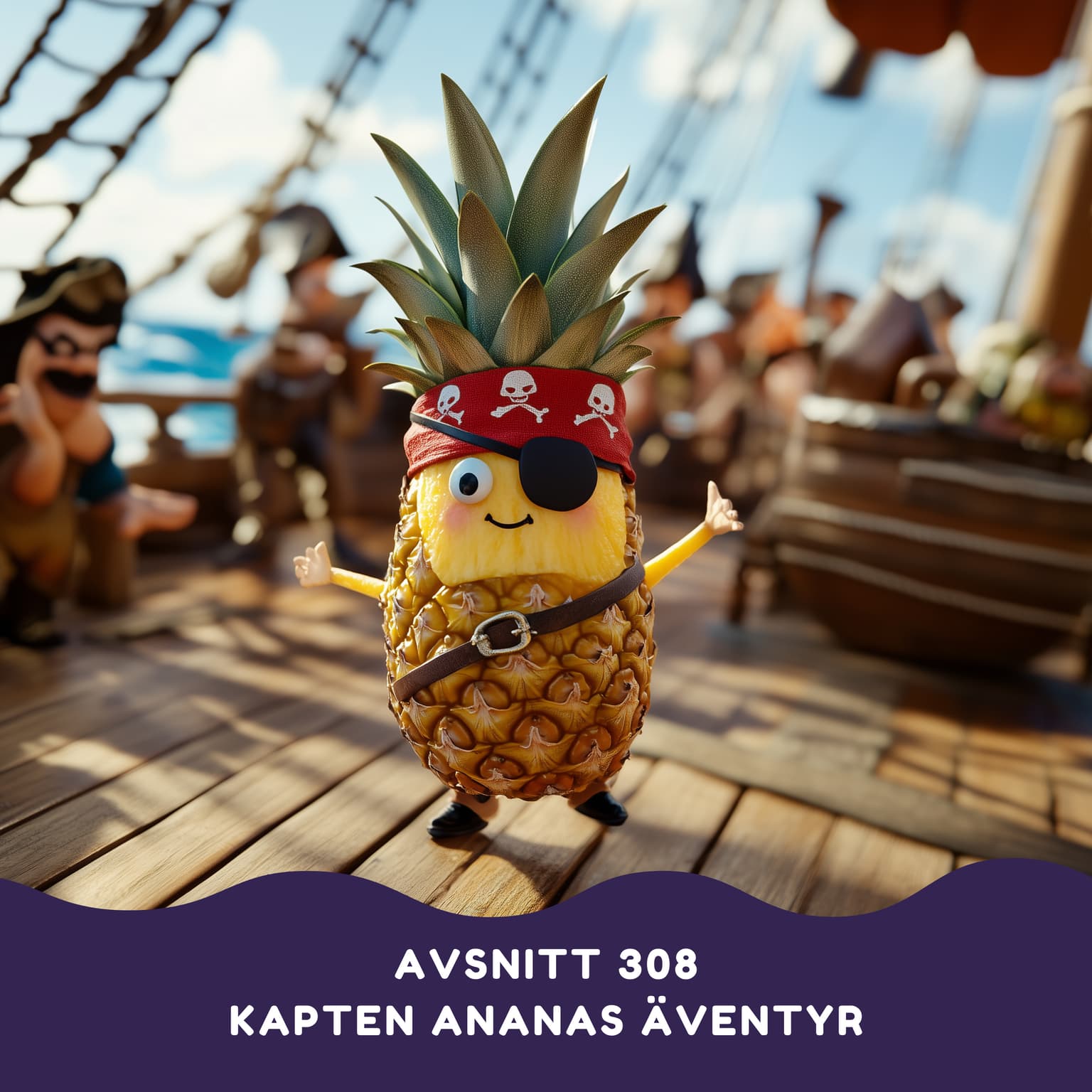 Kapten Ananas äventyr artwork