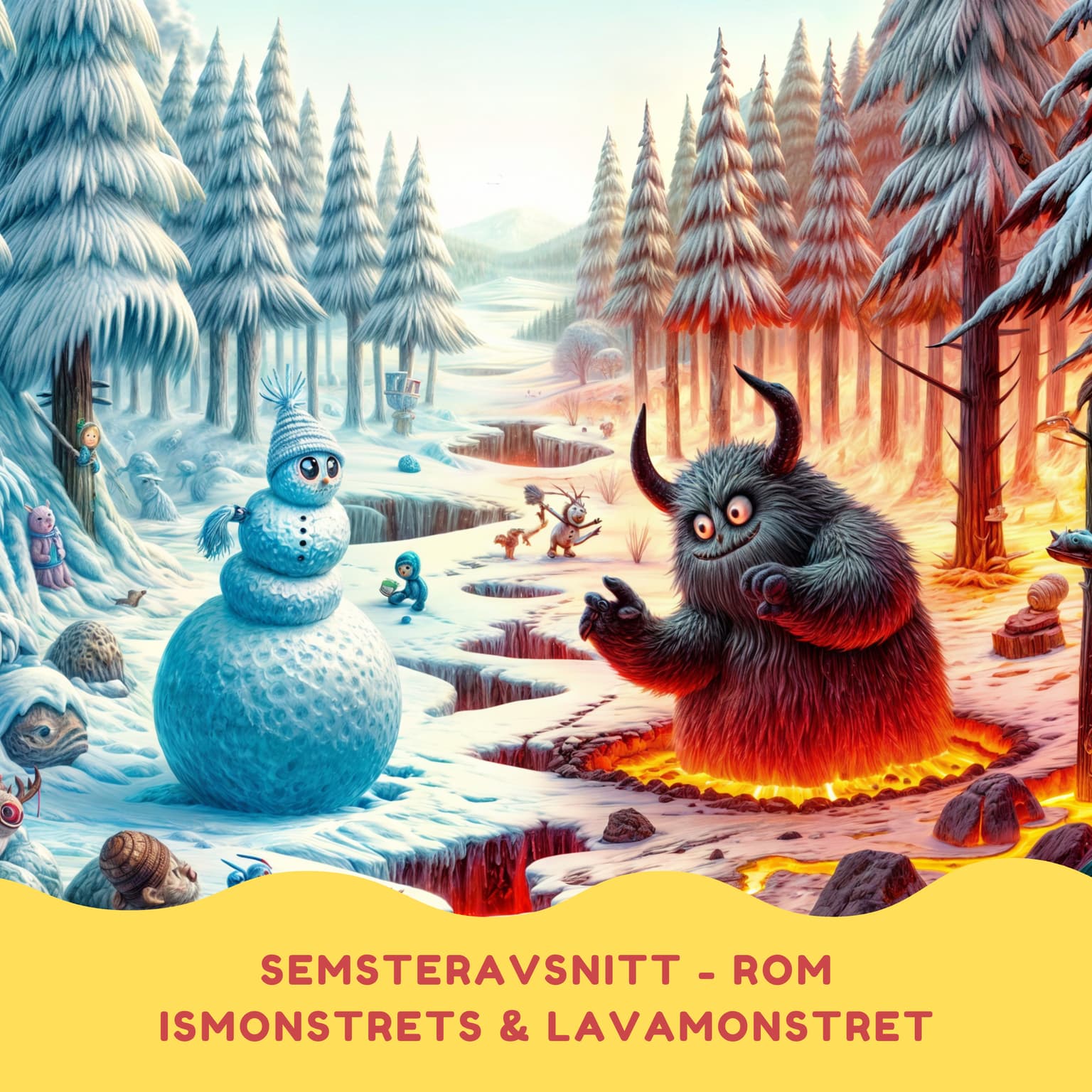 Ismonstrets och Lavamonstrets knasiga äventyr artwork