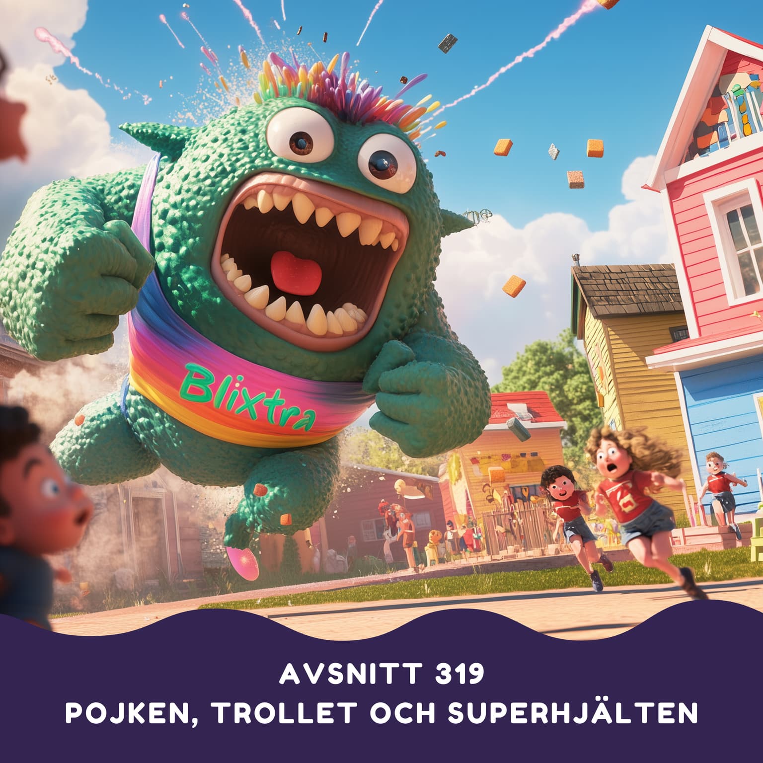 Pojken, Trollet och Superhjälten artwork