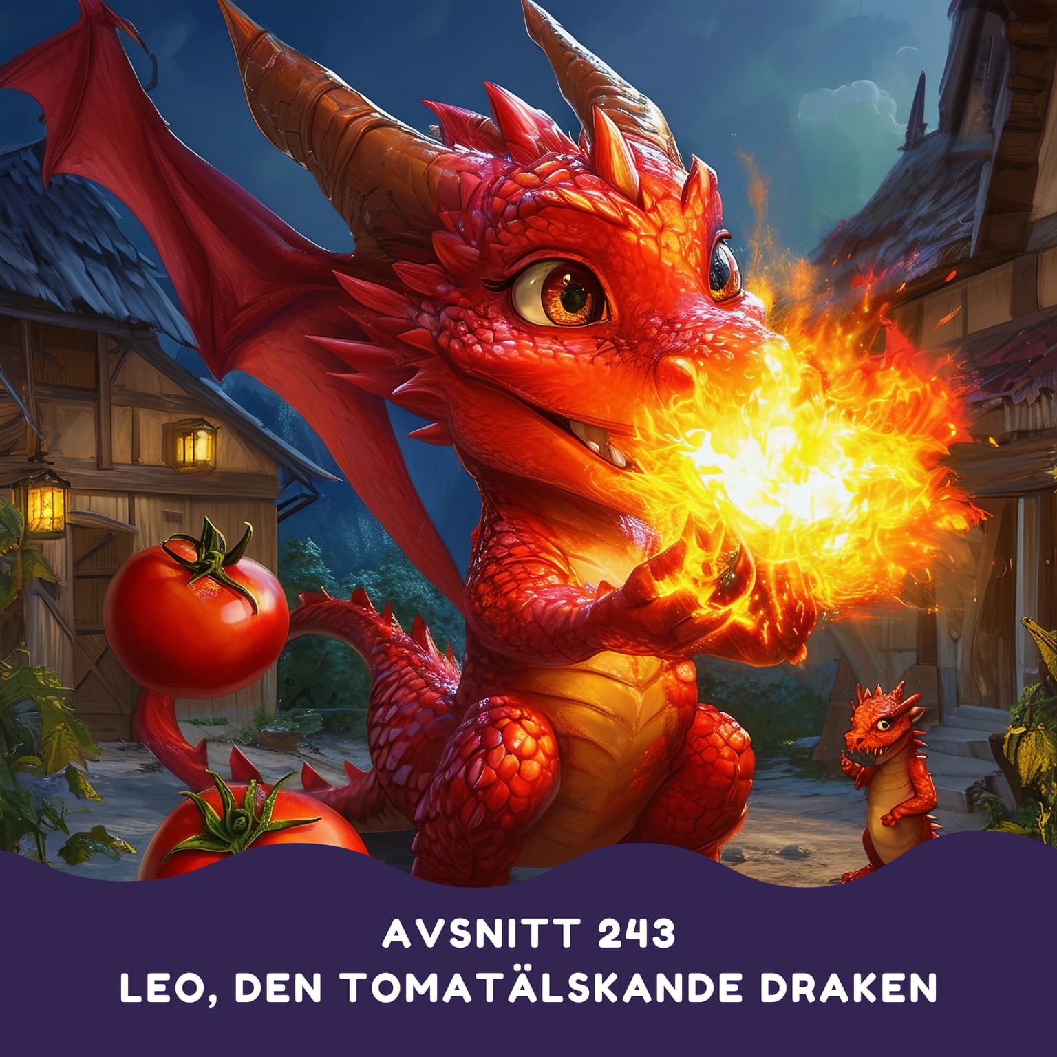 Leo, den tomatälskande draken artwork