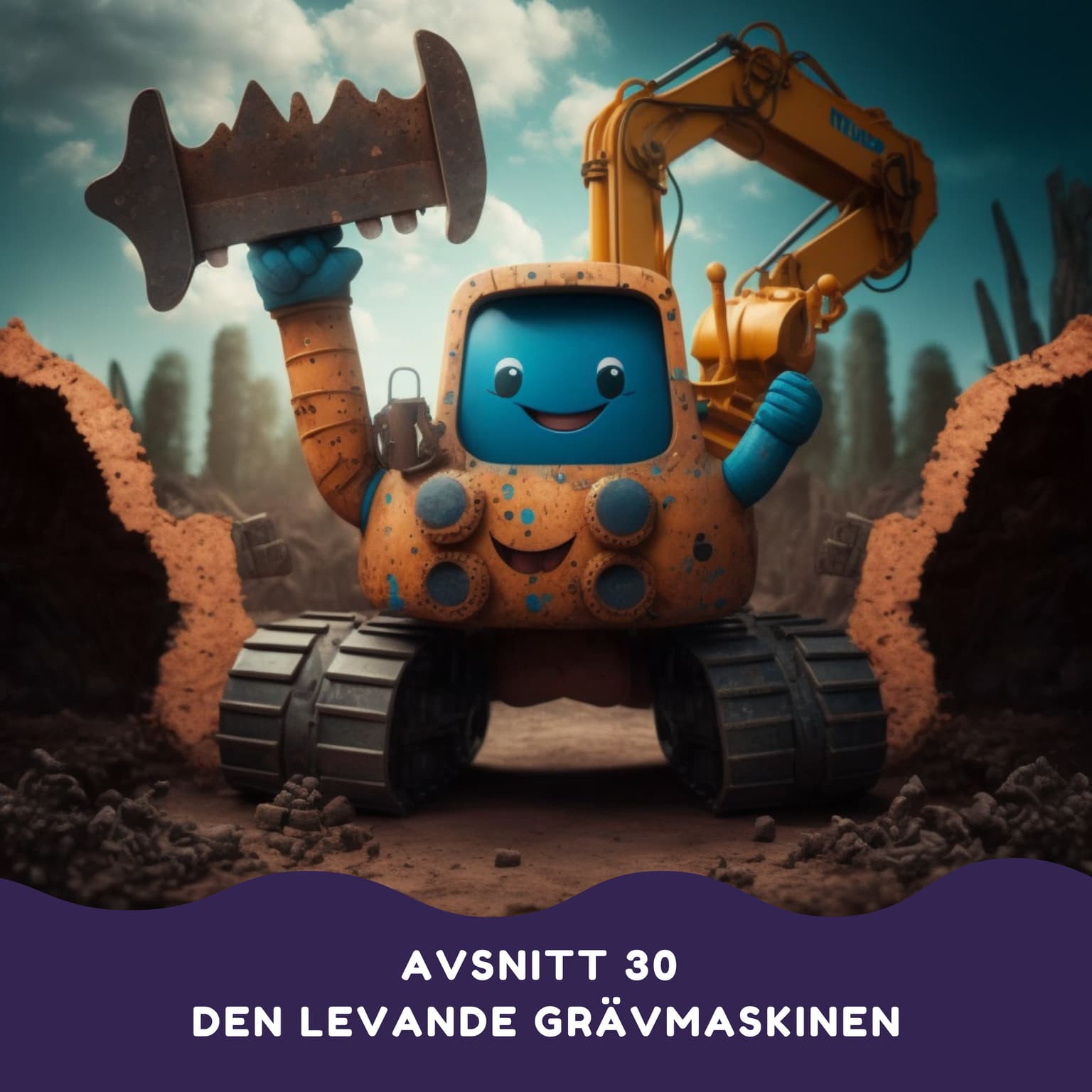 Den levande grävmaskinen artwork