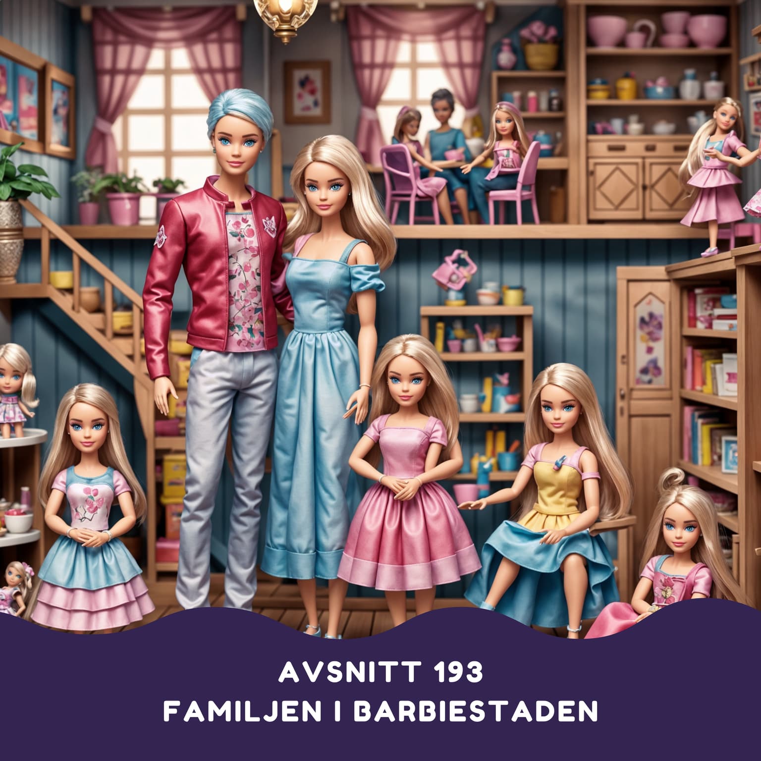 Familjen i Barbiestaden artwork