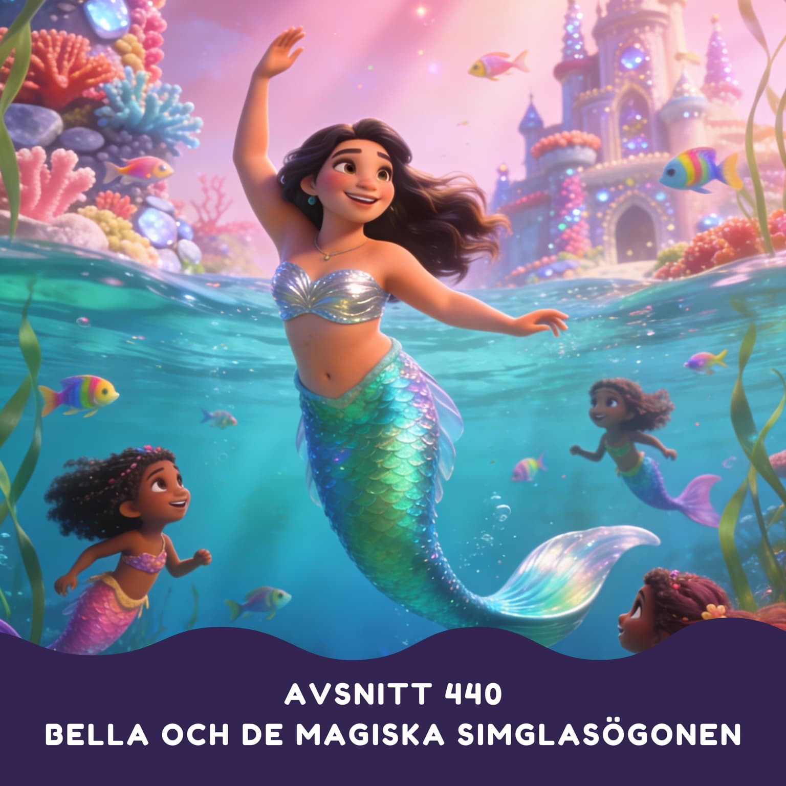 Bella och de magiska simglasögonen artwork