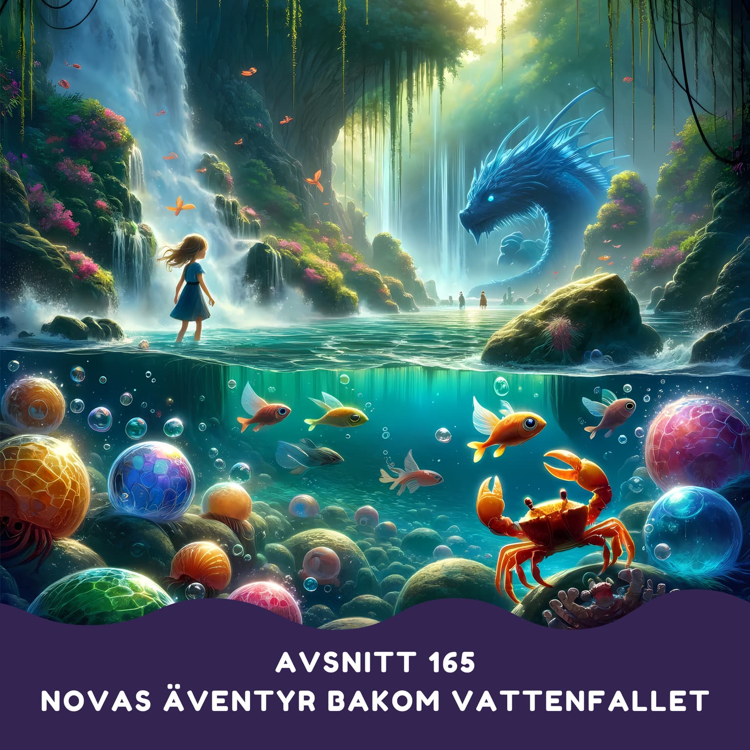 Novas äventyr bakom vattenfallet artwork