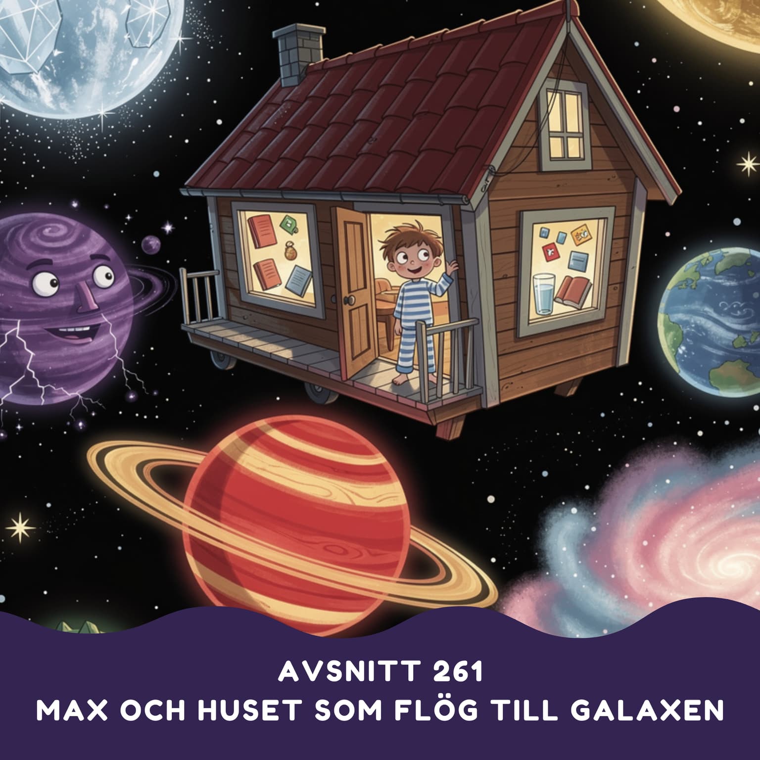 Max och huset som flög till galaxen artwork