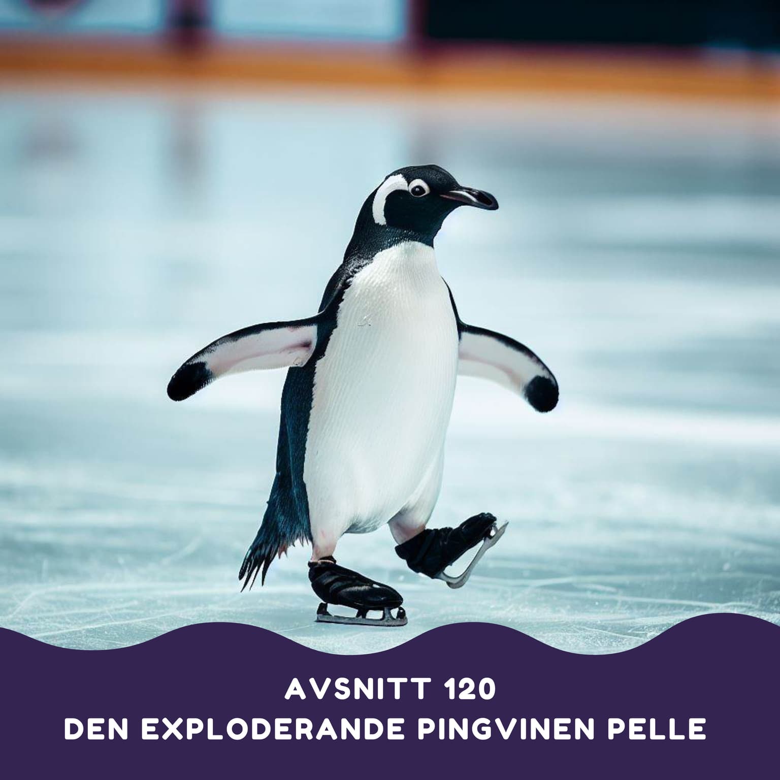 Den exploderande pingvinen Pelle artwork