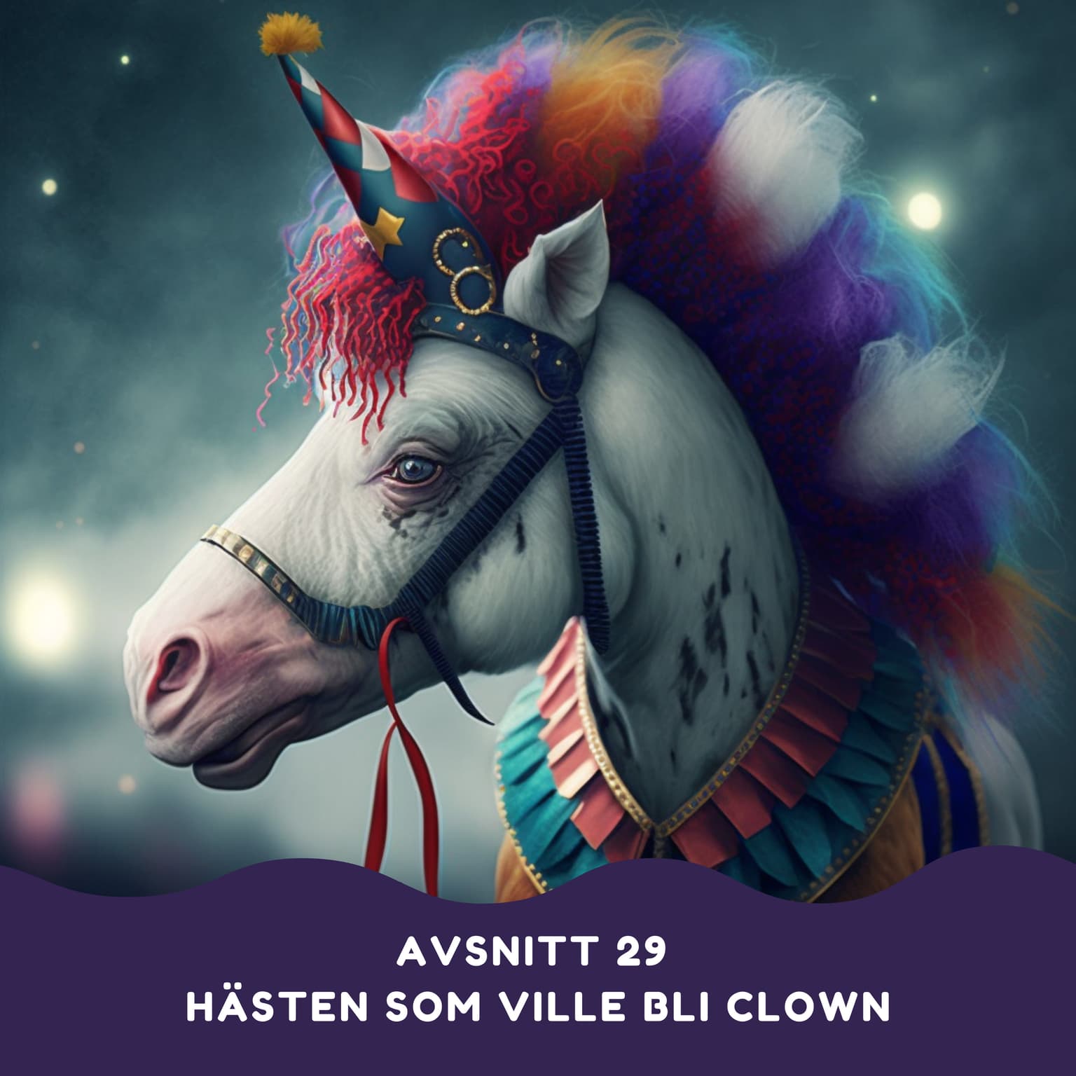 Hästen som ville bli clown artwork