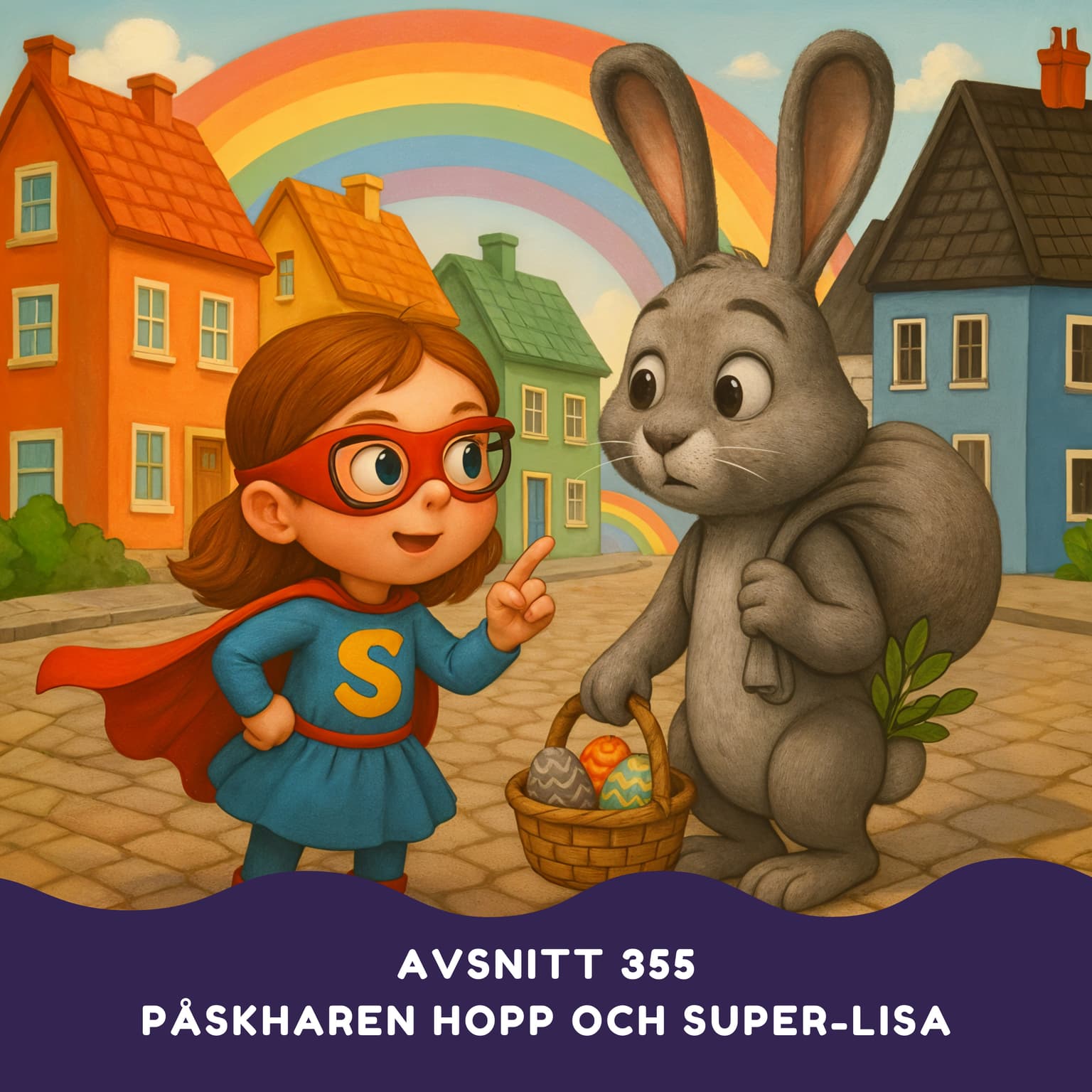 Påskharen Hopp och Super-Lisa artwork