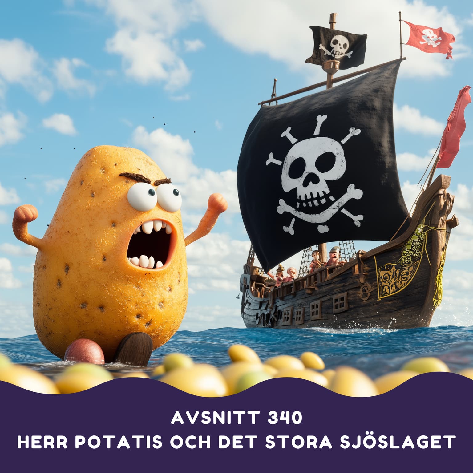 Herr Potatis och det stora sjöslaget på Prutt-Prutt artwork