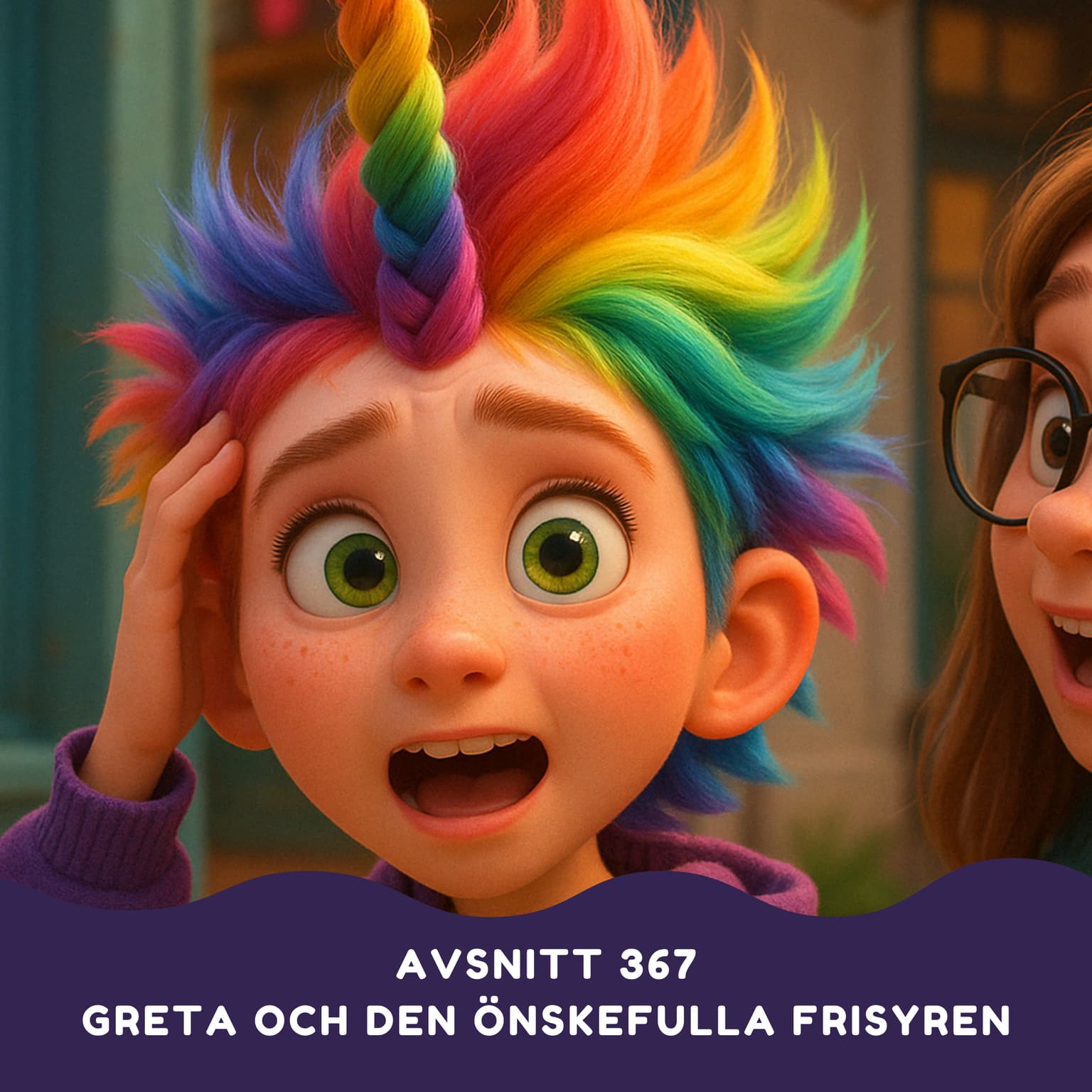 Greta och den önskefulla frisyren artwork