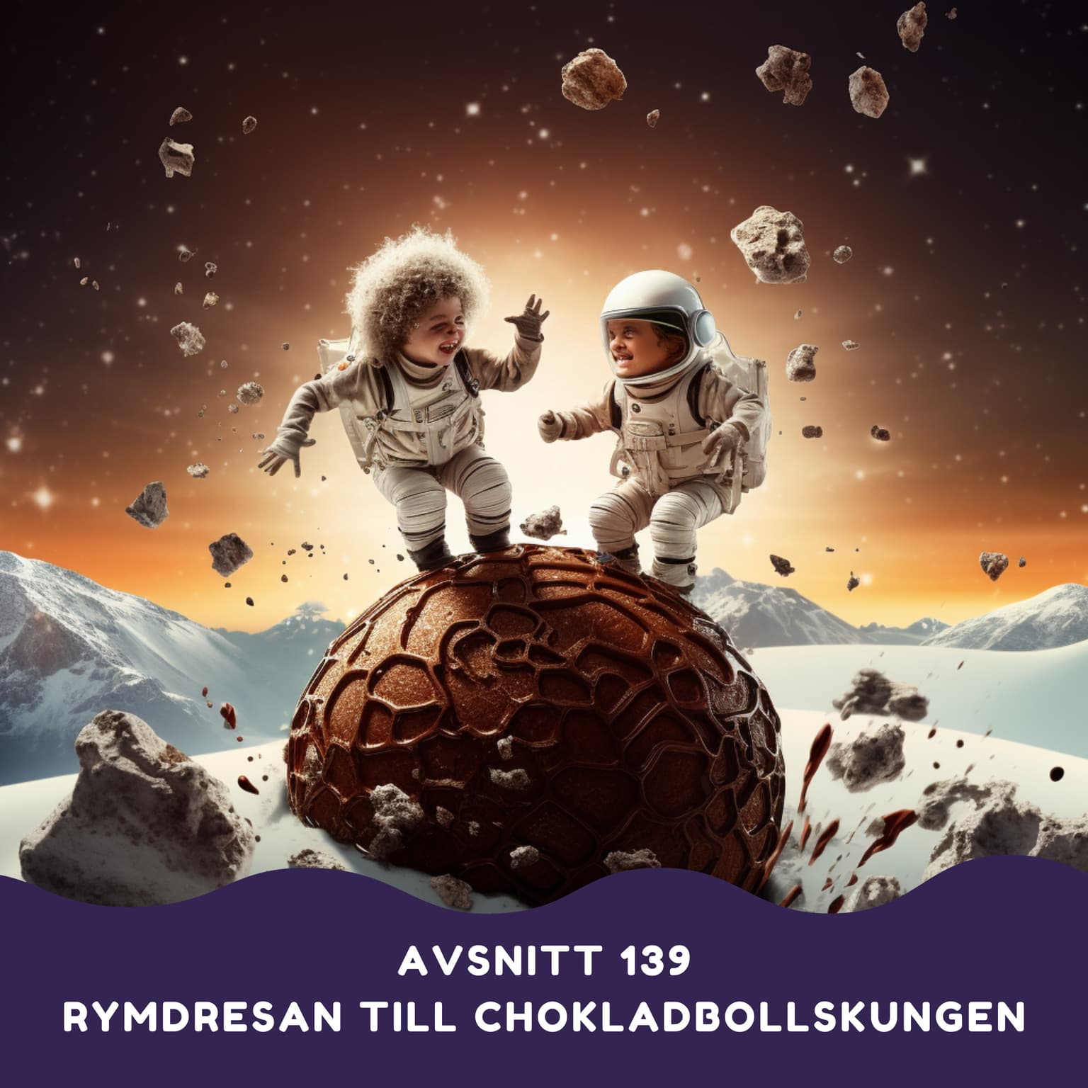Rymdresan till Chokladbollskungen artwork