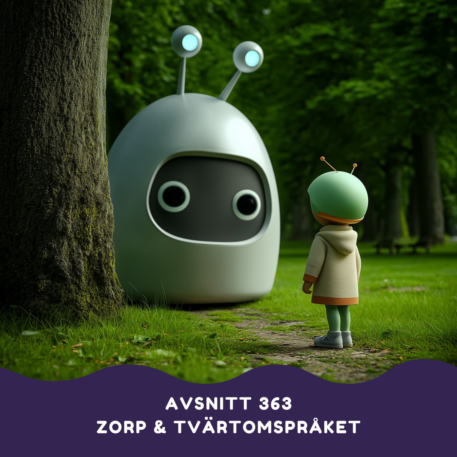 Utomjordingen Zorp och tvärtomspråket artwork