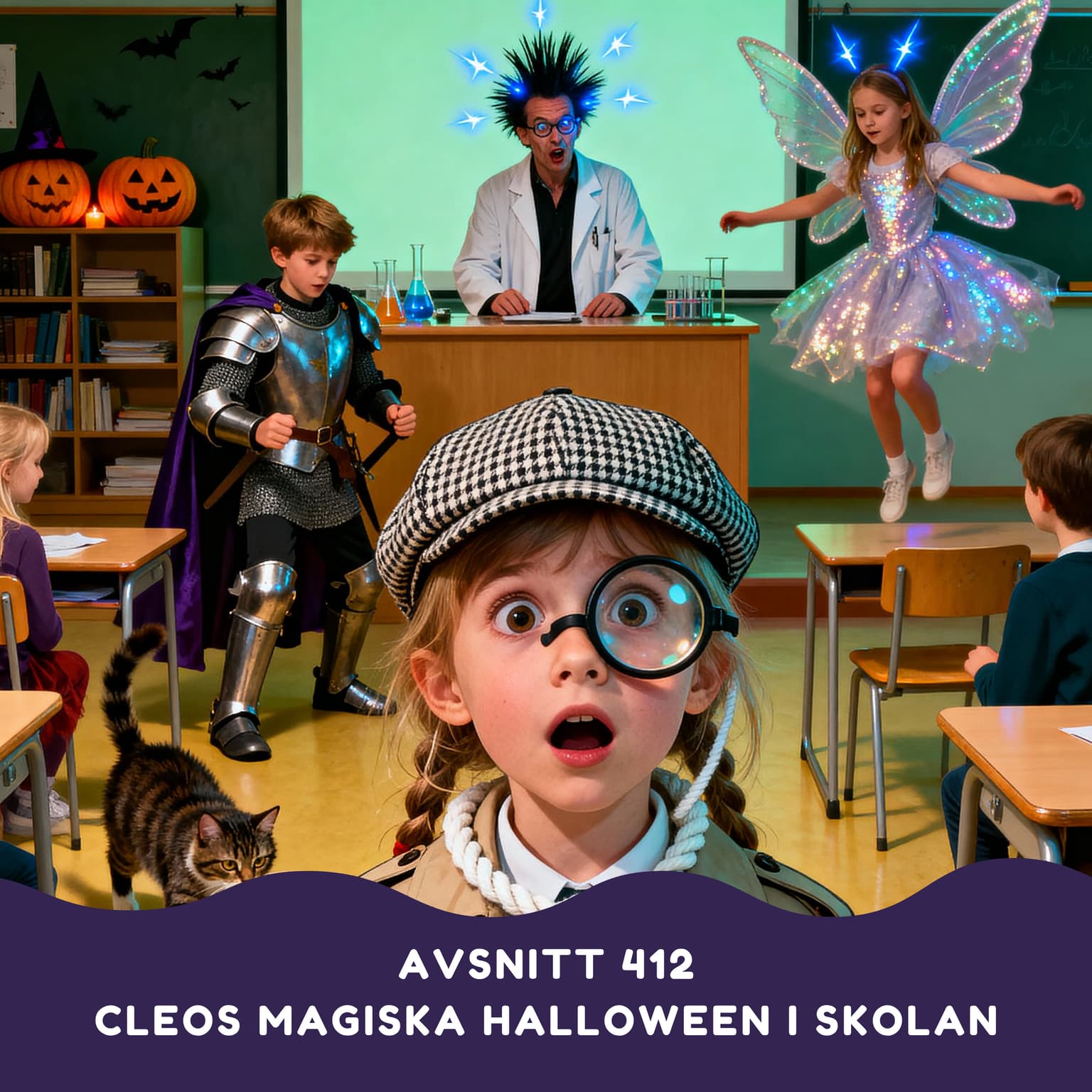 Cleos magiska halloween i skolan artwork