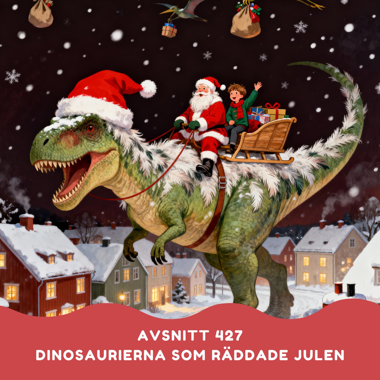 Dinosaurierna som räddade julen artwork