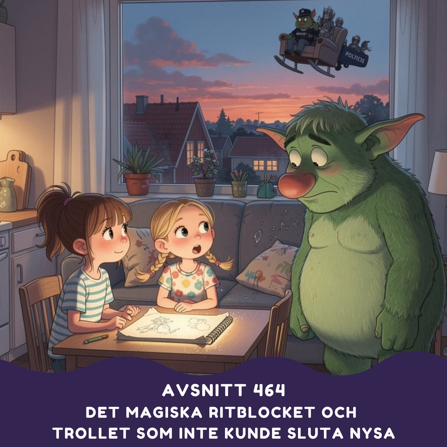 Det magiska ritblocket och trollet som inte kunde sluta nysa artwork