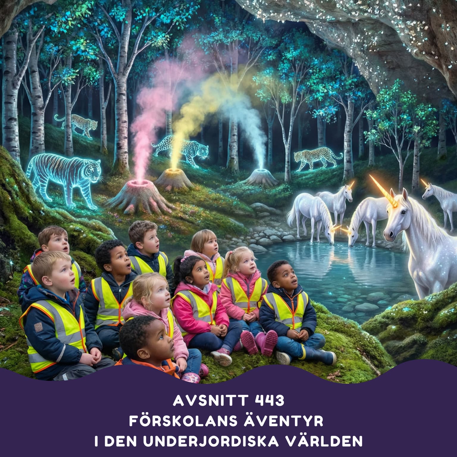 Förskolans äventyr i den underjordiska världen artwork