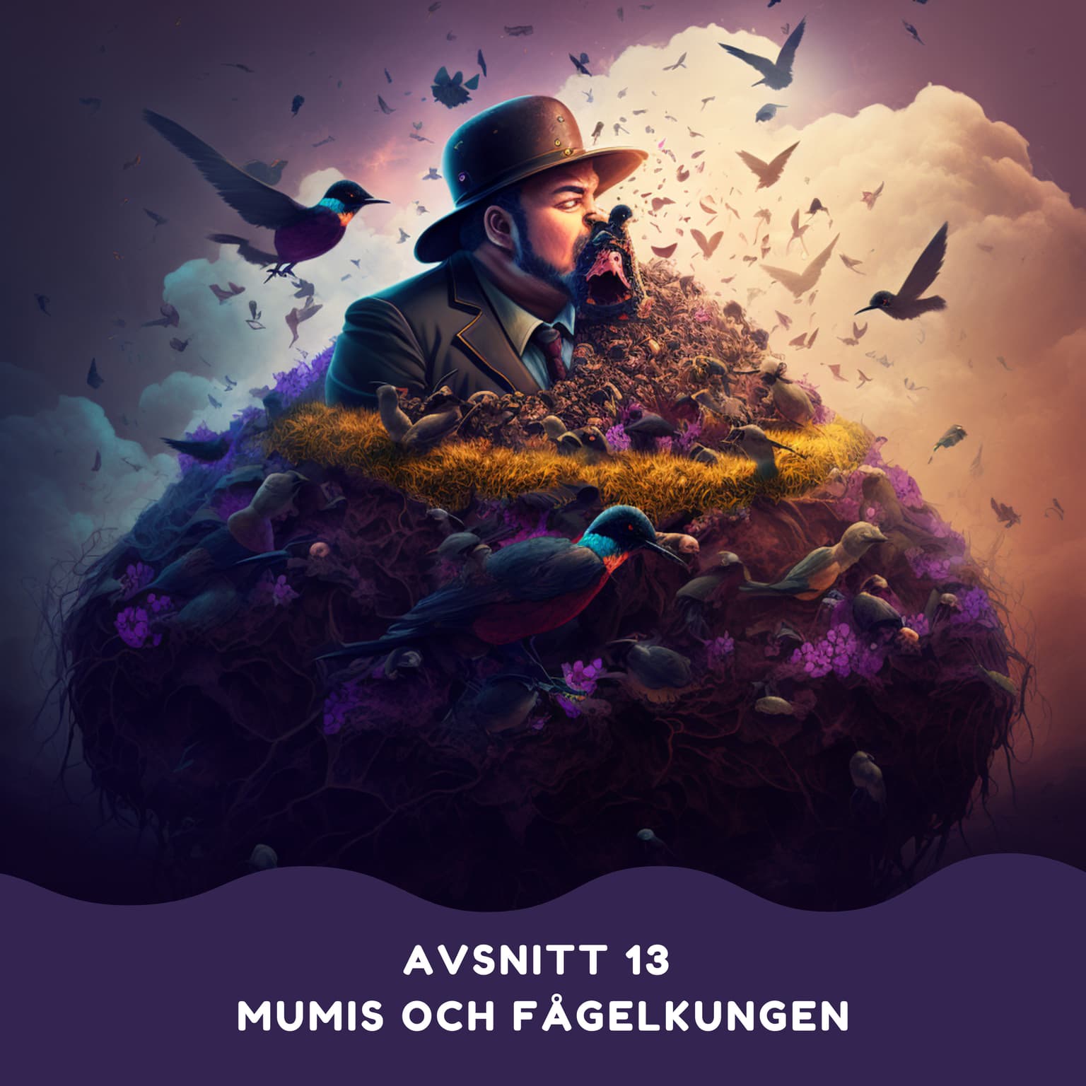 Mumis och fågelkungen artwork