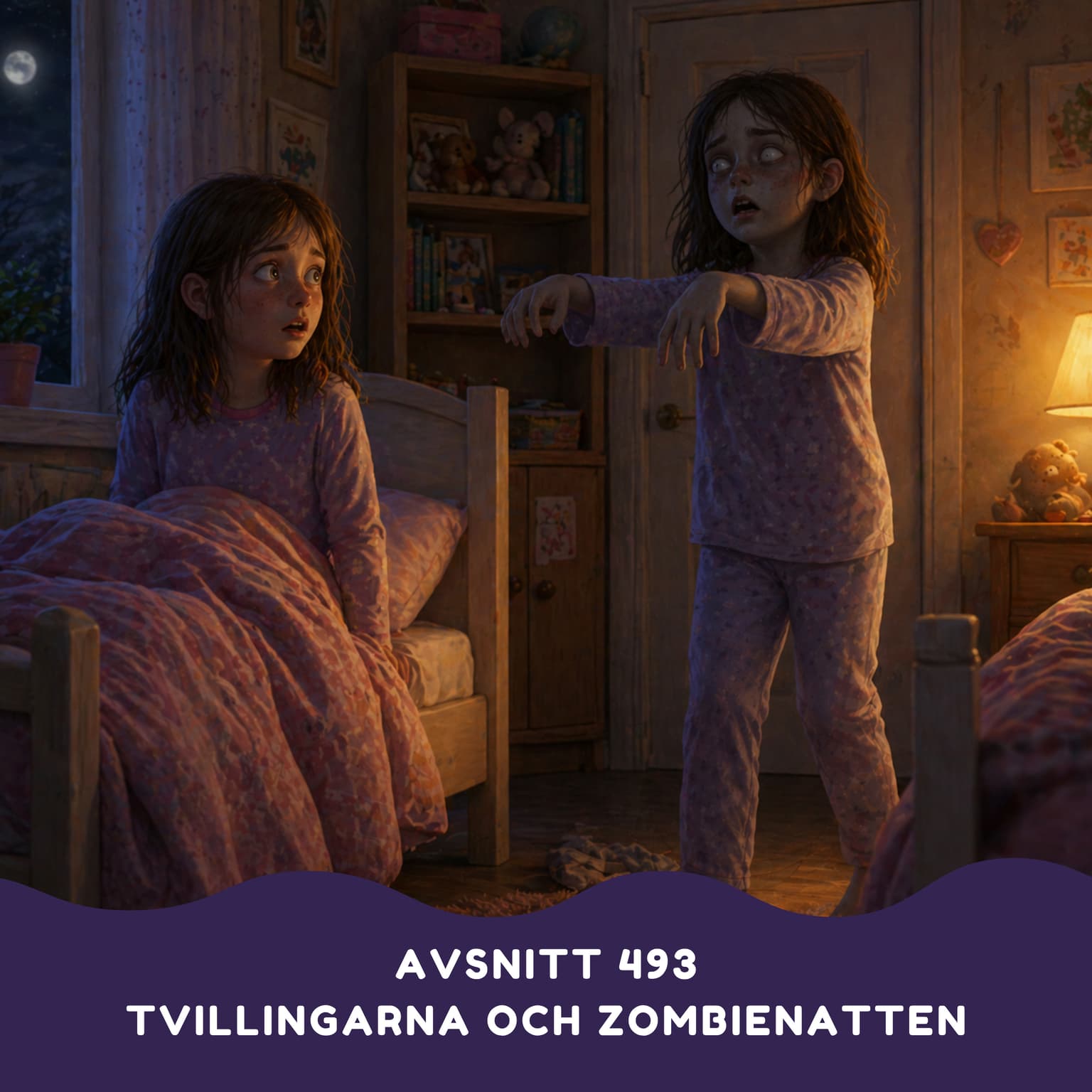 Tvillingarna och zombienatten artwork