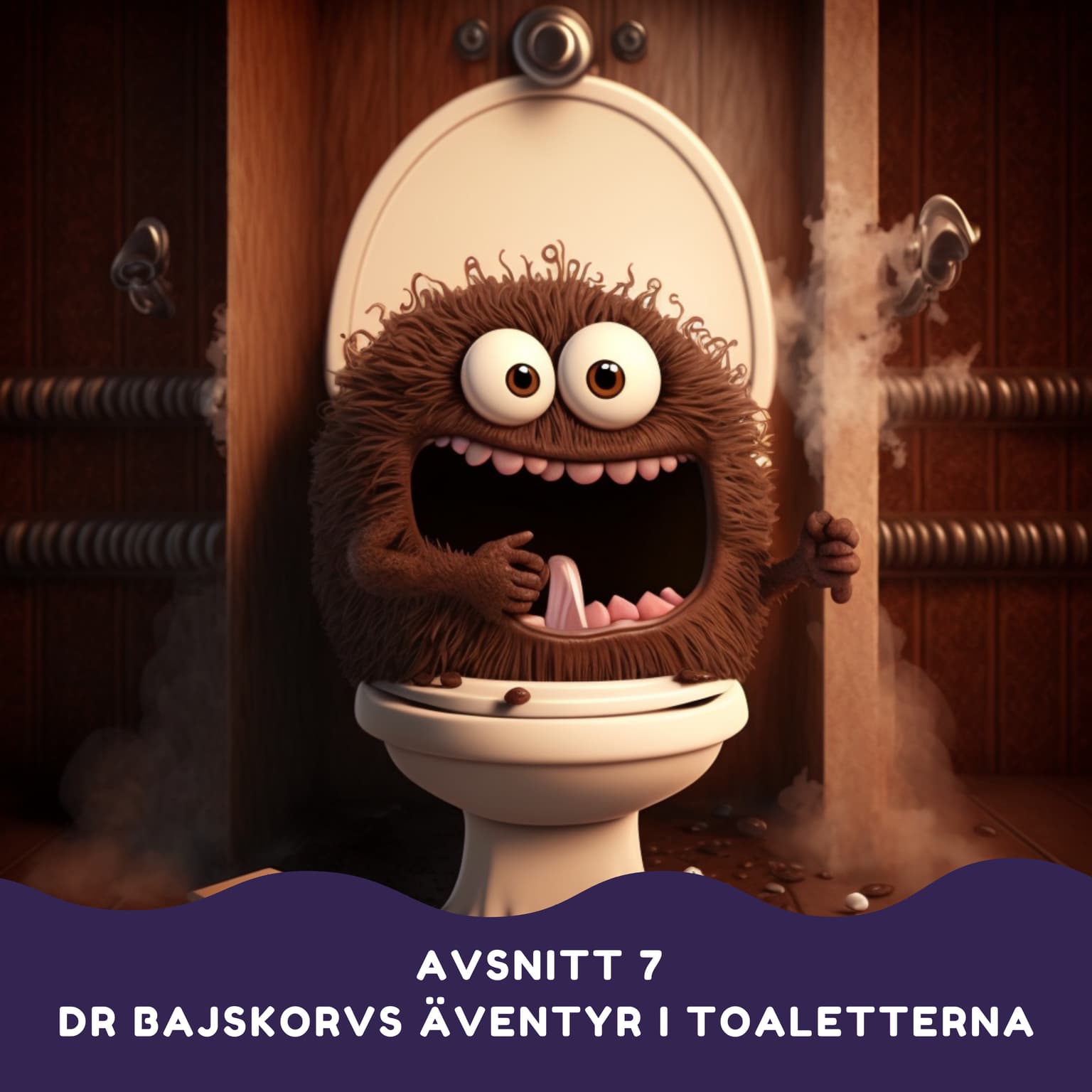 Dr Bajskorvs äventyr i toaletterna artwork