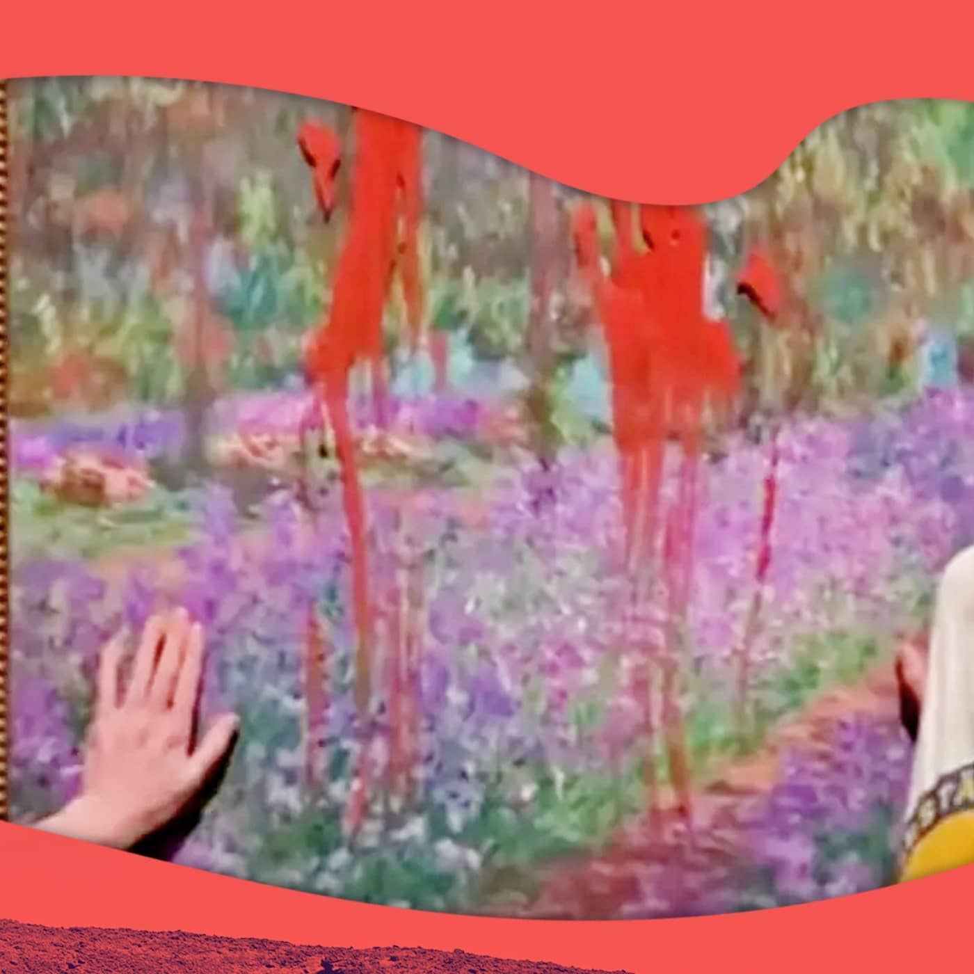 Maj och Emma limmade fast sig på mångmiljontavla artwork
