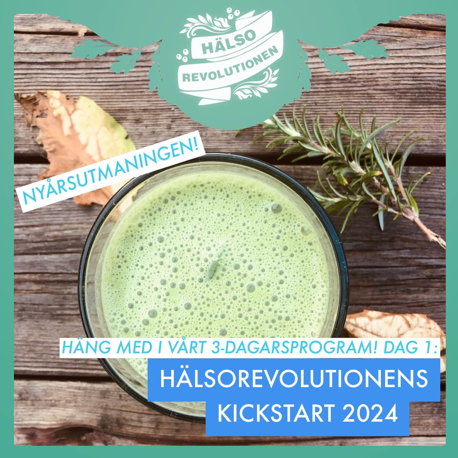 💚 DAG 1 - NYÅRSUTMANINGEN! HÄNG MED I HÄLSOREVOLUTIONENS KICKSTART 2024 artwork
