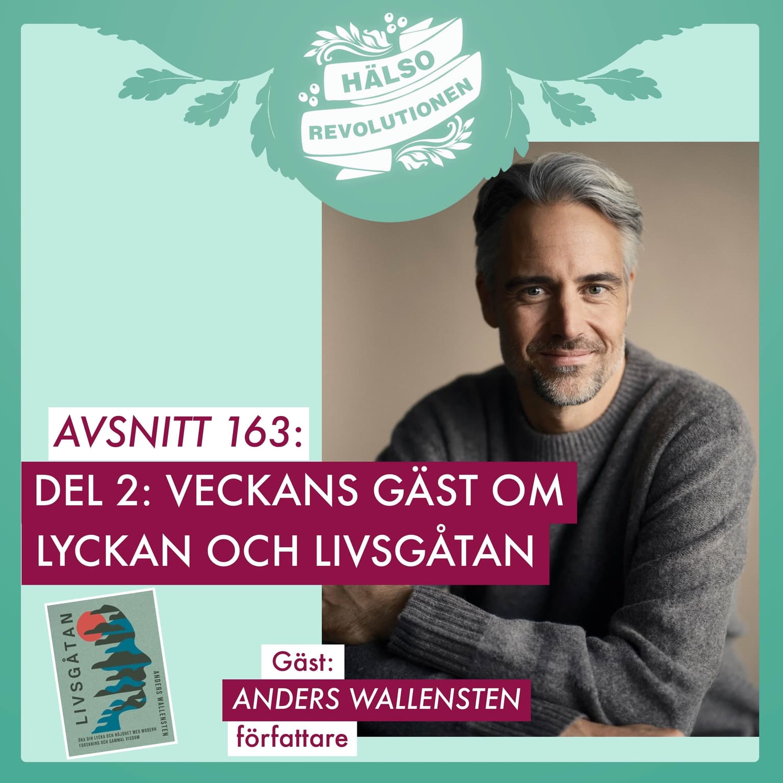 AVSNITT 163 – DEL 2: VECKANS GÄST OM LYCKAN OCH LIVSGÅTAN artwork