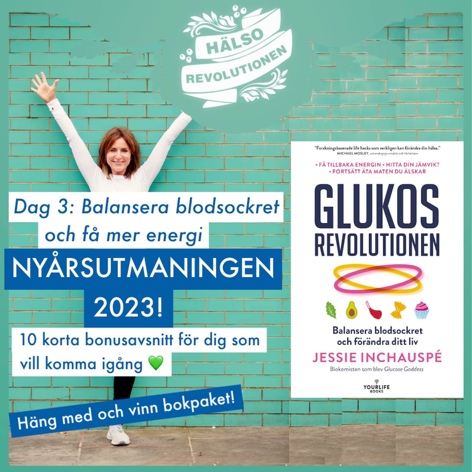 BONUS! NYÅRSUTMANINGEN 2023: DAG 3 – BALANSERA BLODSOCKRET MED EN GRÖN FÖRRÄTT! artwork