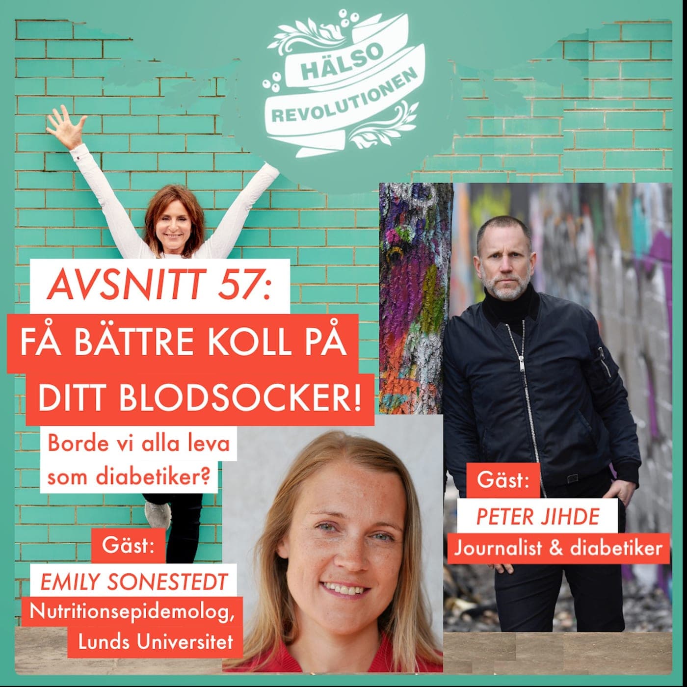 AVSNITT 57: FÅ BÄTTRE KOLL PÅ DITT BLODSOCKER! Borde vi alla leva som diabetiker? artwork