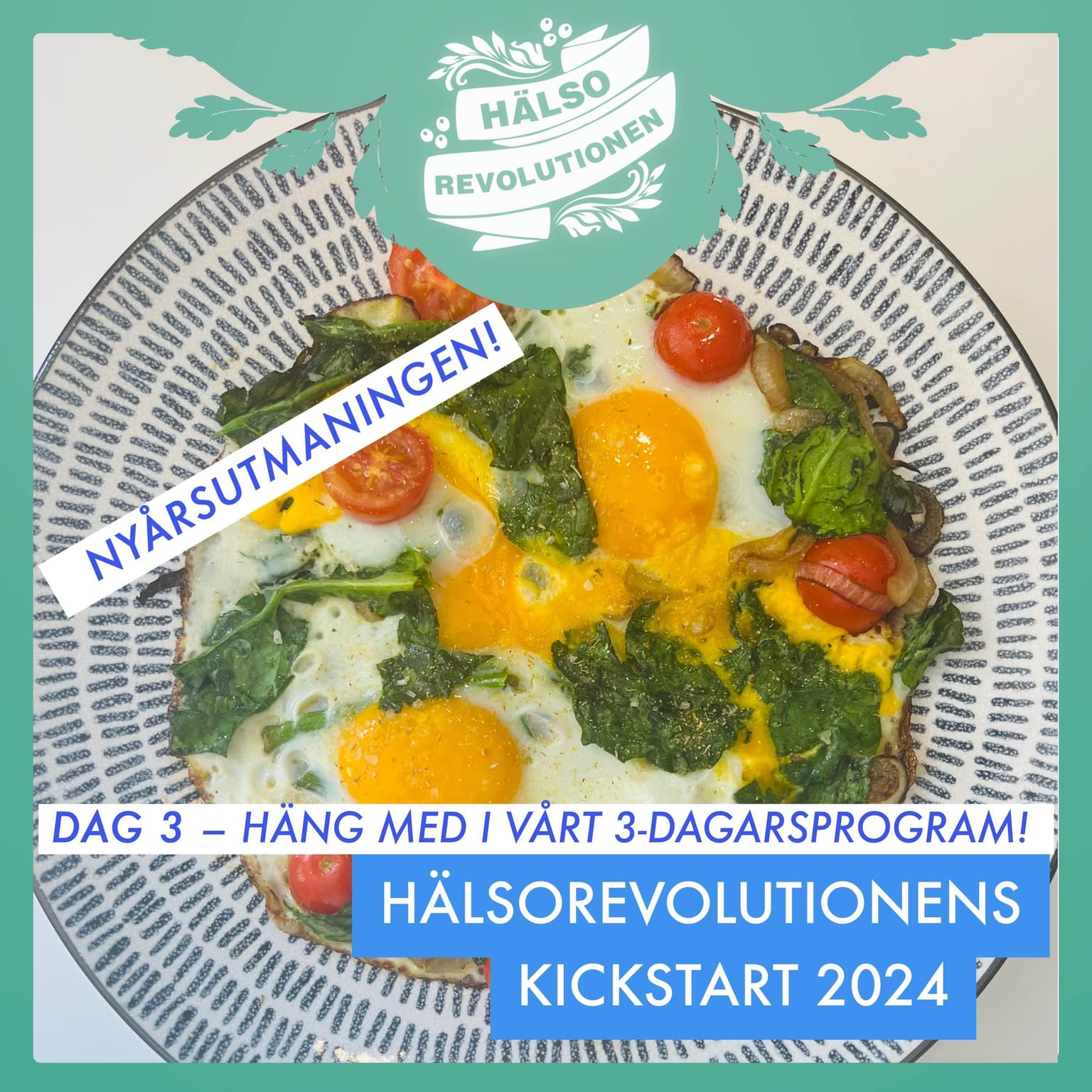 💚 DAG 3 - NYÅRSUTMANINGEN! HÄNG MED I HÄLSOREVOLUTIONENS KICKSTART 2024 artwork