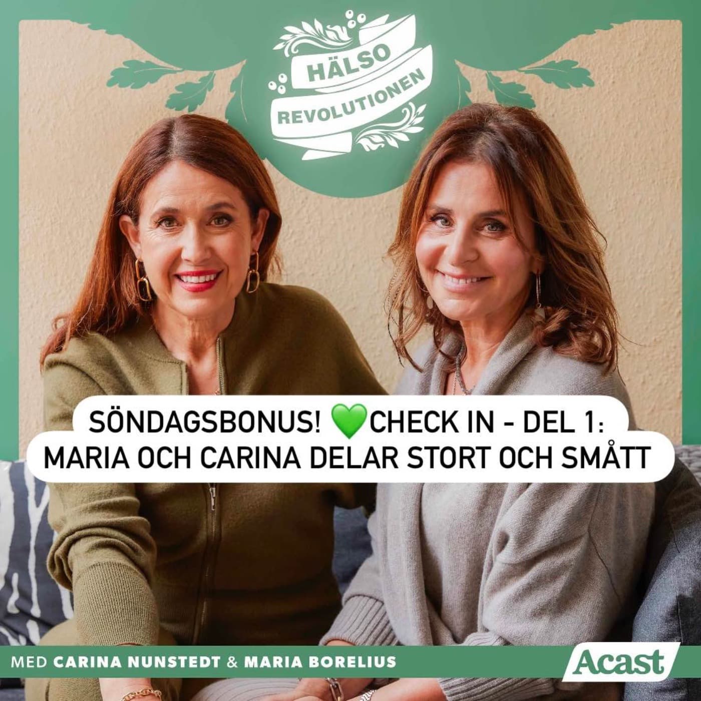SÖNDAGSBONUS! CHECK IN – DEL 1: Maria och Carina delar stort och smått artwork
