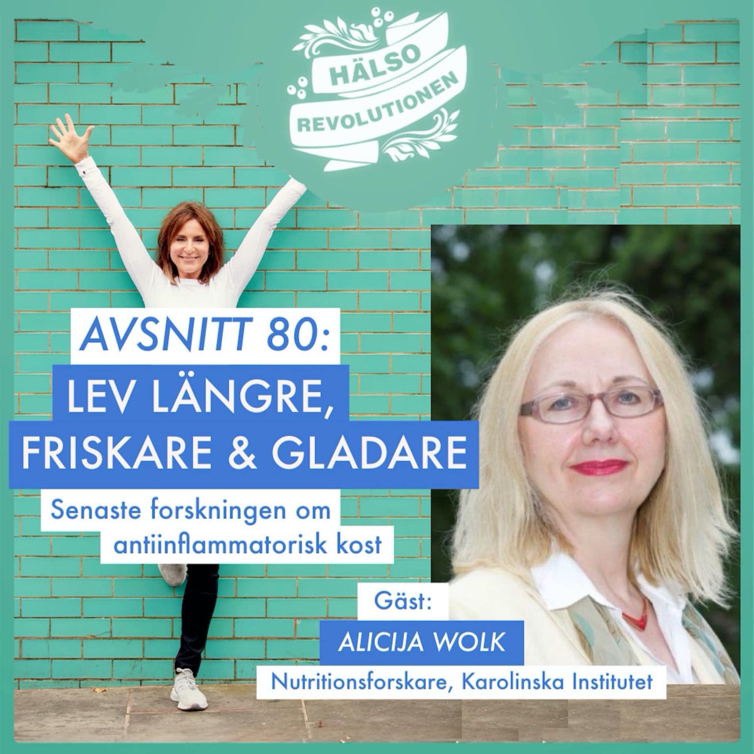 AVSNITT 80: LEV LÄNGRE, FRISKARE OCH GLADARE – nya spännande studier om kost! artwork