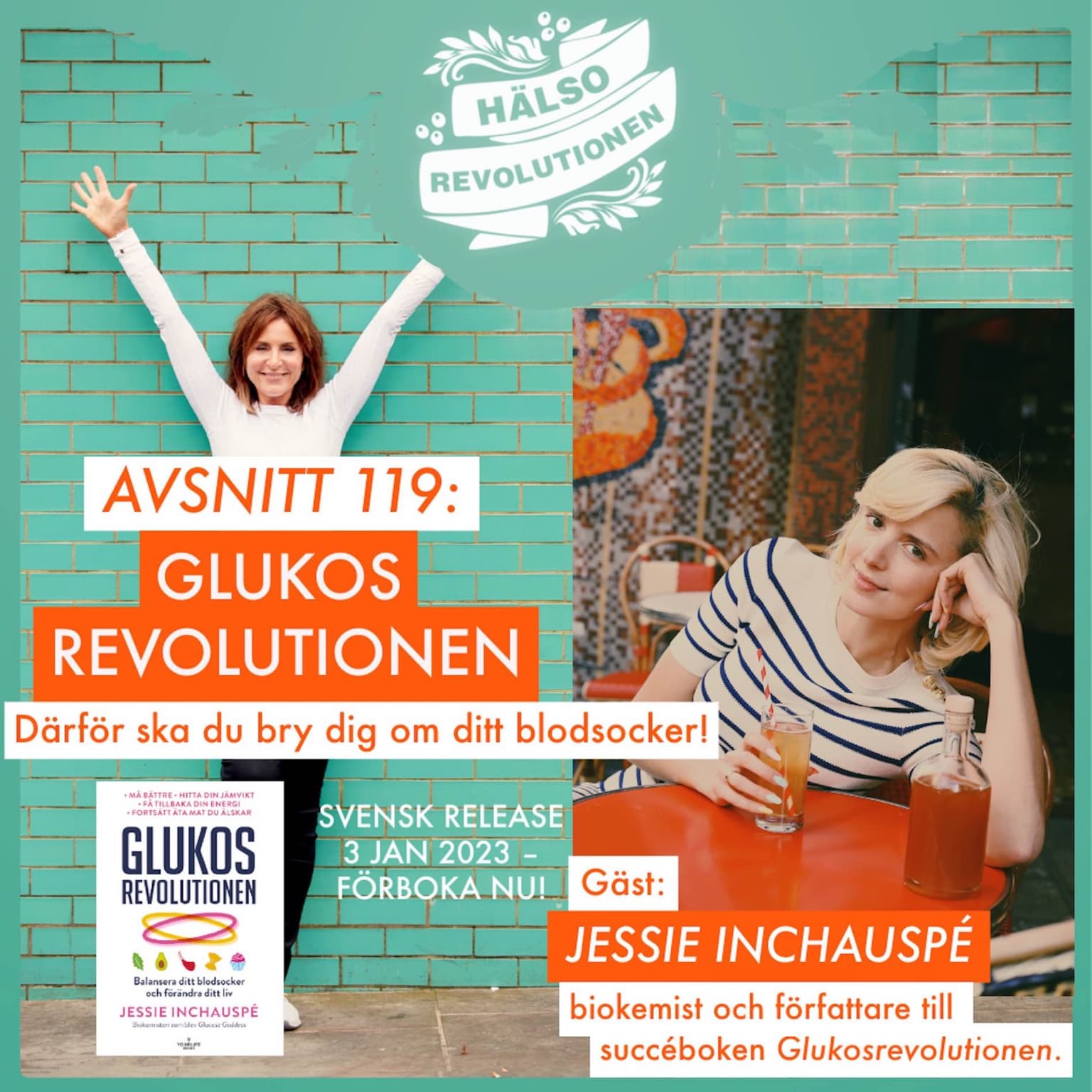 AVSNITT 119: GLUKOSREVOLUTIONEN – Därför ska du bry dig om ditt blodsocker! artwork