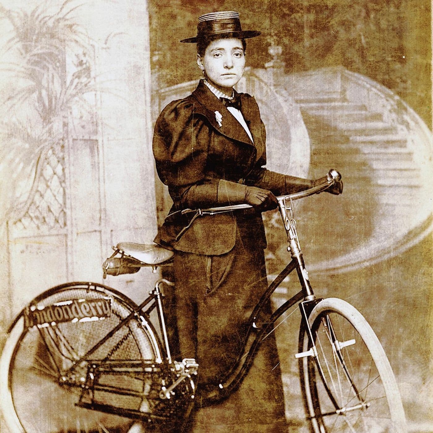 S5E10. Annie Cohen Kopchovsky: Første kvinde på cykel Jorden rundt artwork