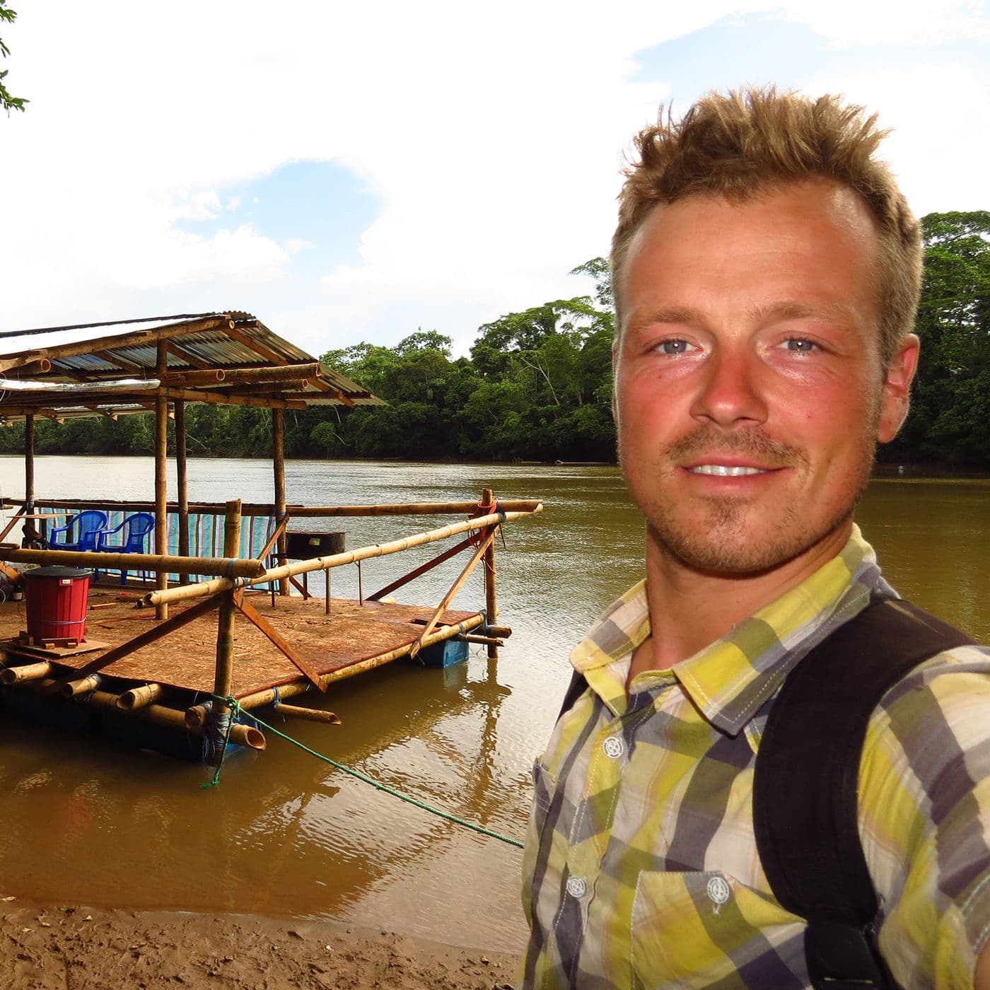 E3:3. Den yderste grænse live på The Adventure Festival: Henrik Frederiksen på tømmerflåde i Amazonas artwork
