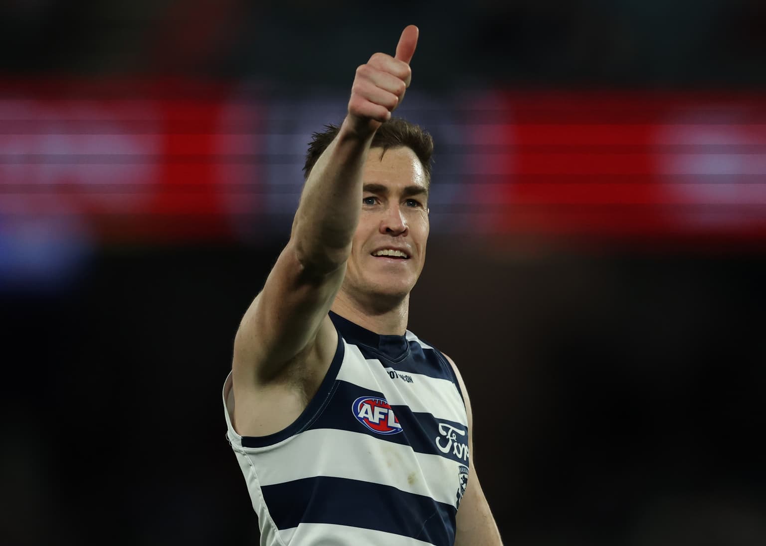 AFL Sunday - Jeremy Cameron had acres of space artwork