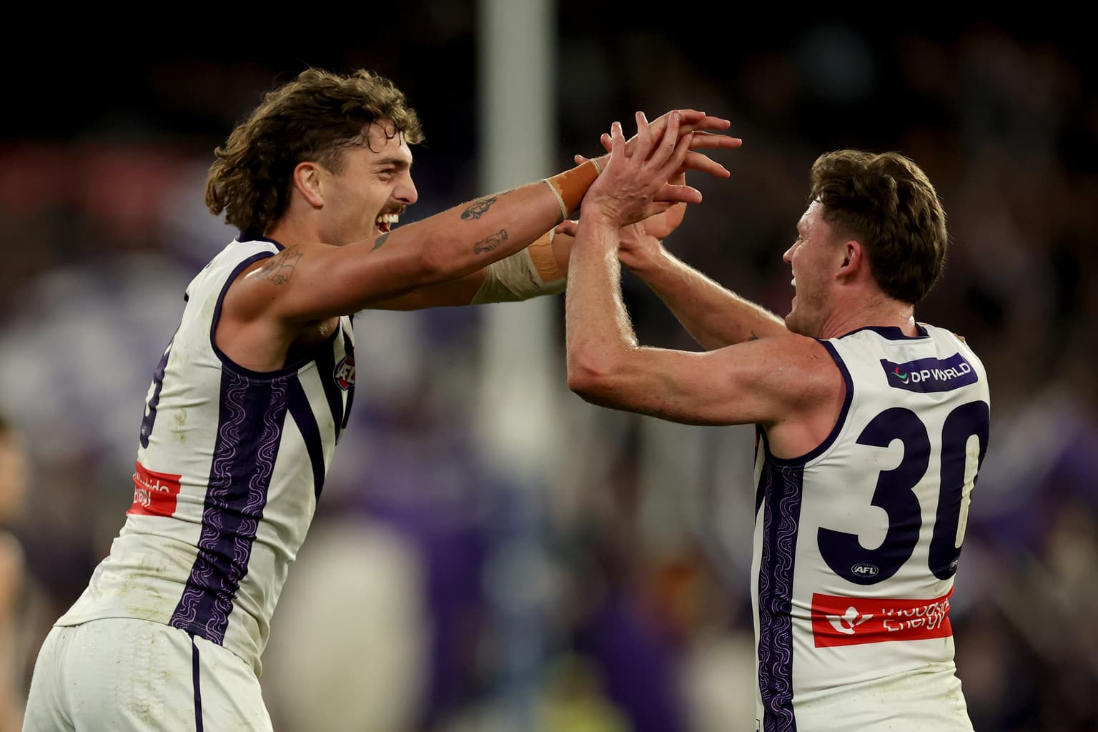 Dockers heave the four points from the Pies artwork