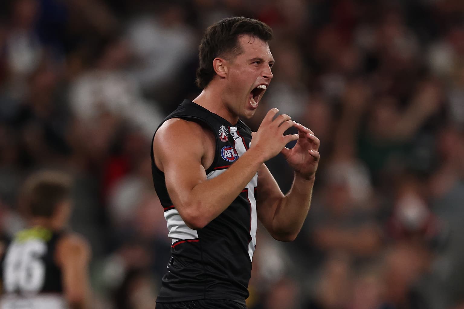 Arc confusion, umpiring frustration, Pendlebury domination artwork